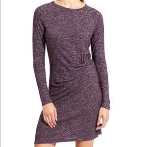 Athleta Solitude purple heathered knit dress